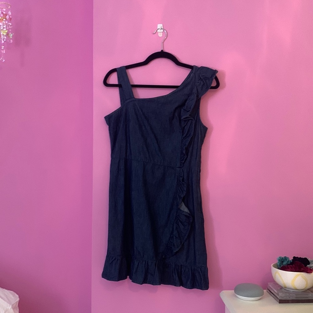 Urban outfitters women's size medium denim like material dress